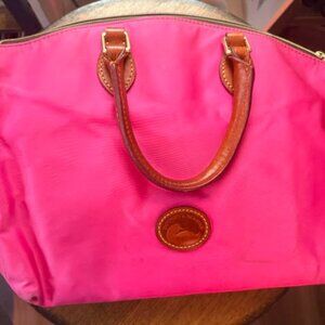 Dooney & Bourke Shoulder Bag Women Pink Double Handle Detachable Crossbody Strap